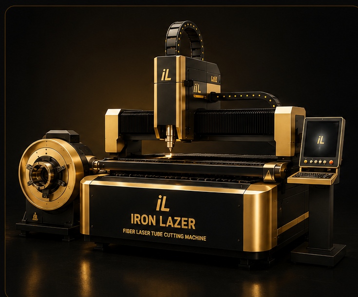 Позолоченный лазерный труборез IRON LAZER